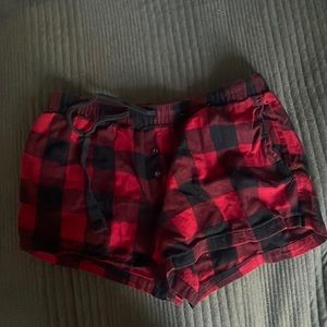 plaid pajama shorts